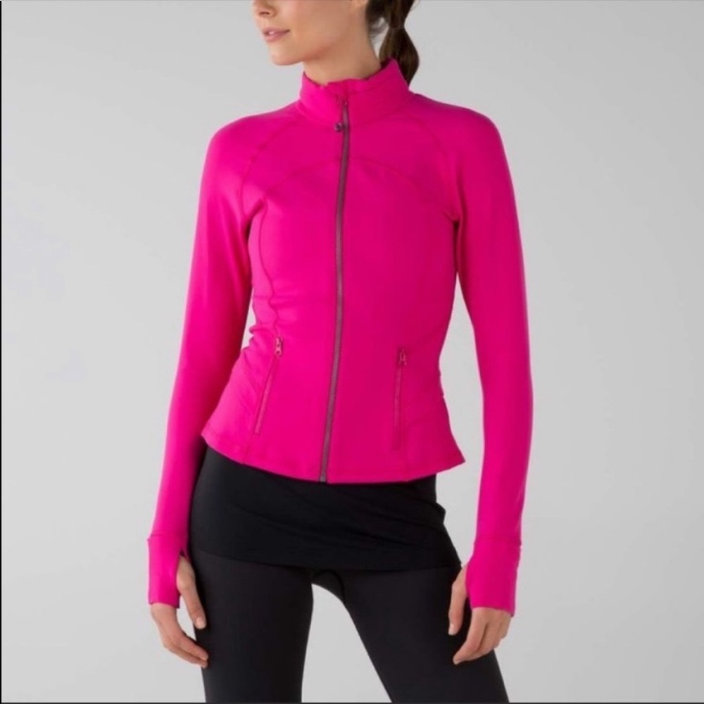 Lululemon “Define” jacket in hot pink